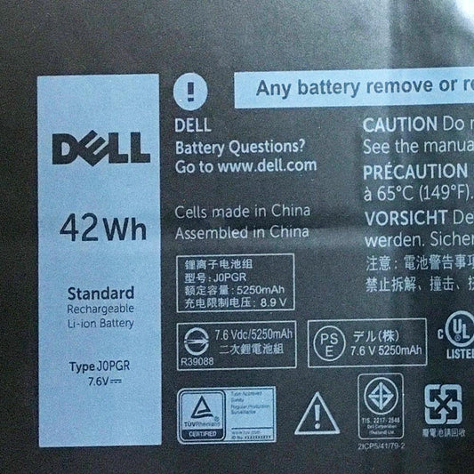 DELL J0PGR - J0PGR Genuine Original Laptop Notebook Battery (1 Yr Warranty)
