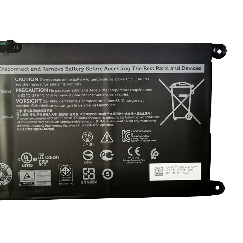 DELL JPFMR - JPFMR Genuine Original Laptop Notebook Battery (1 Yr Warranty)