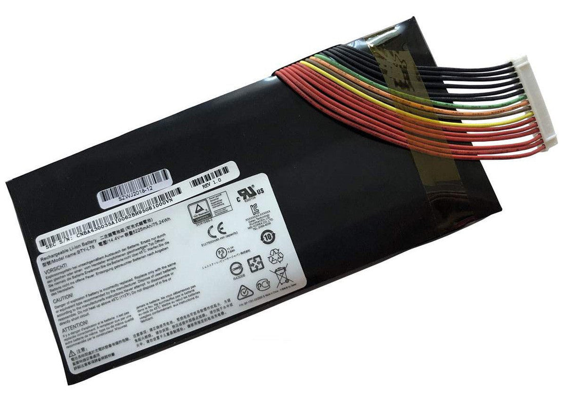 MSI BTY-L78 - BTY-L78 Genuine Original Laptop Notebook Battery (1 Yr Warranty)