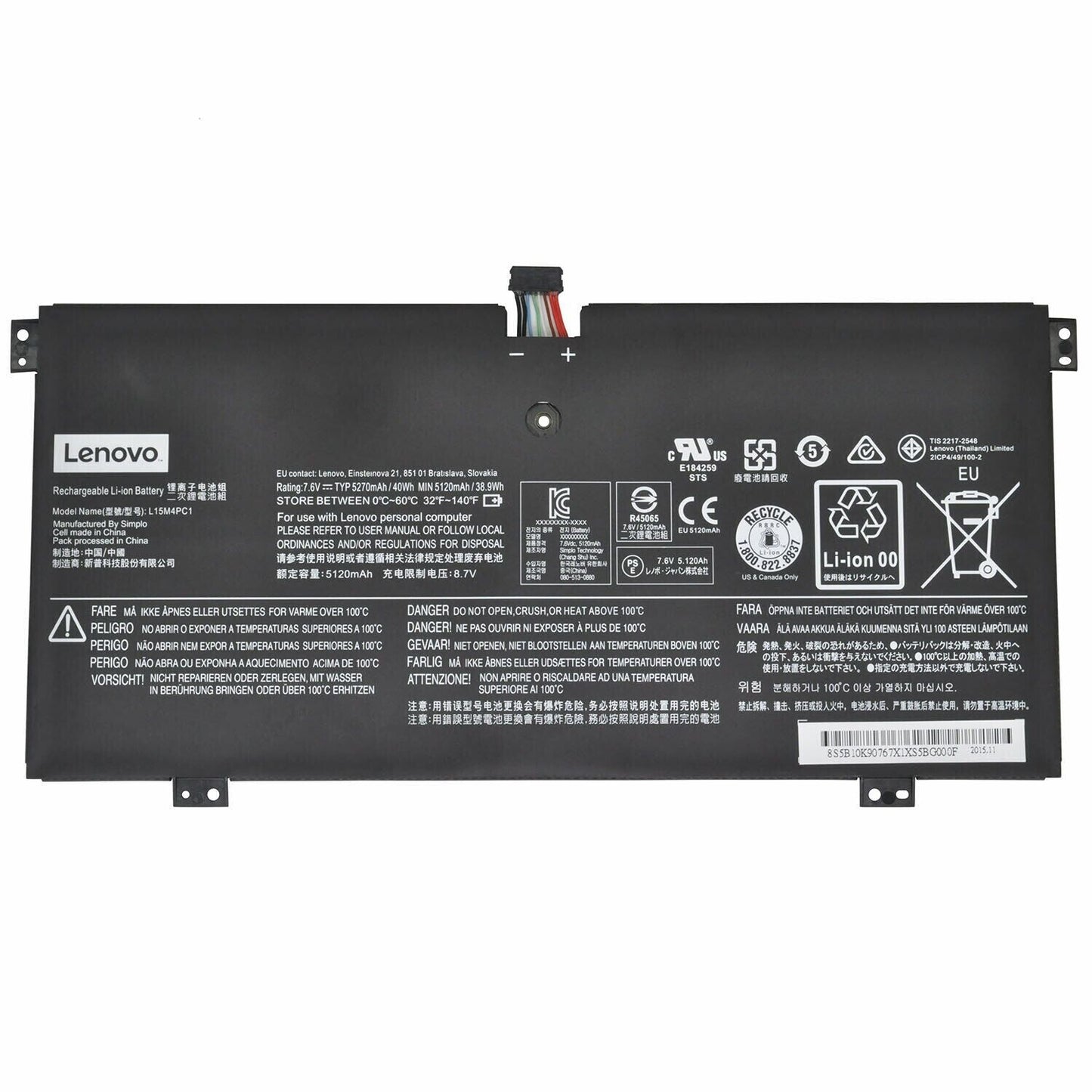 LENOVO YOGA 710-11IKB 80V6 - L15M4PC1 Original Laptop Notebook Battery (1 Yr Warranty)