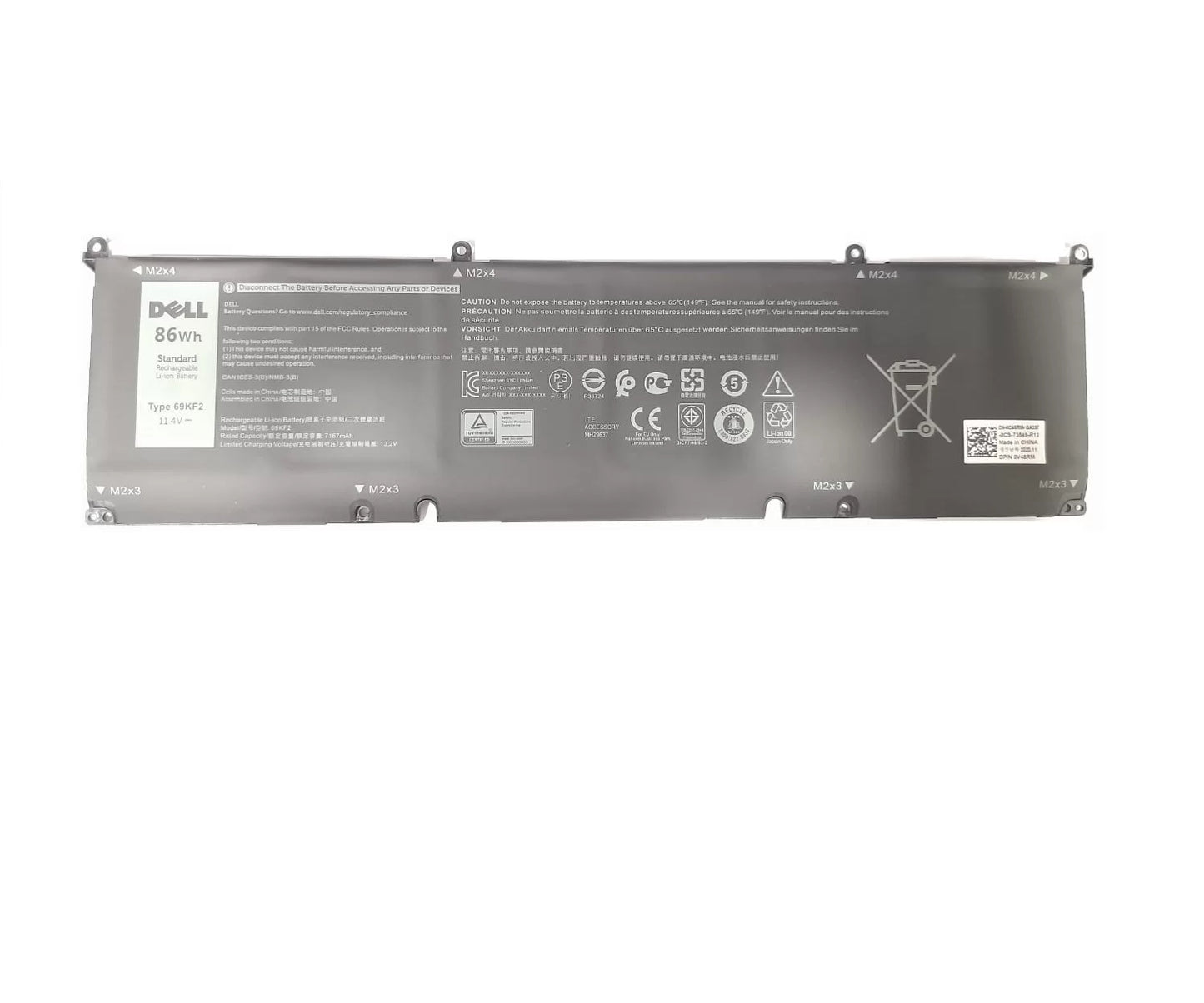 DELL 69KF2 - 69KF2 Genuine Original Laptop Notebook Battery (1 Yr Warranty)
