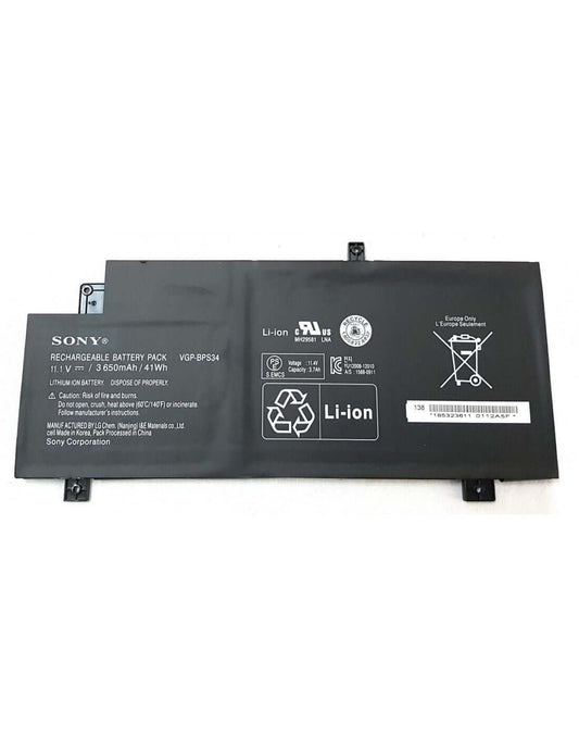 SONY BPS34 - BPS34 Genuine Original Laptop Notebook Battery (1 Yr Warranty)