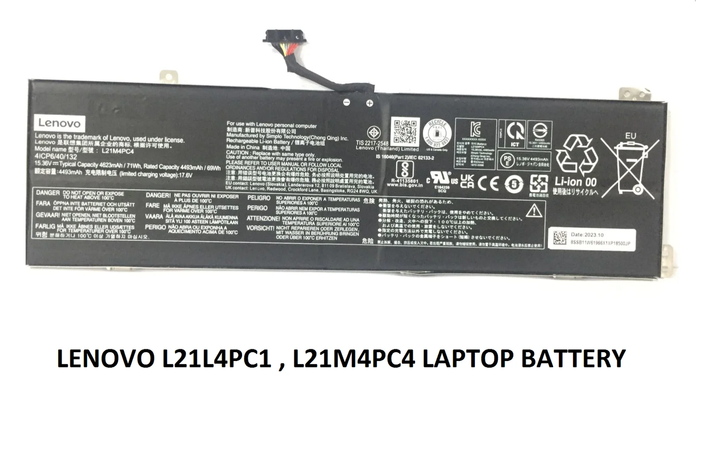 LENOVO L21L4PC1 - L21L4PC1 Original Laptop Notebook Battery (1 Yr Warranty)