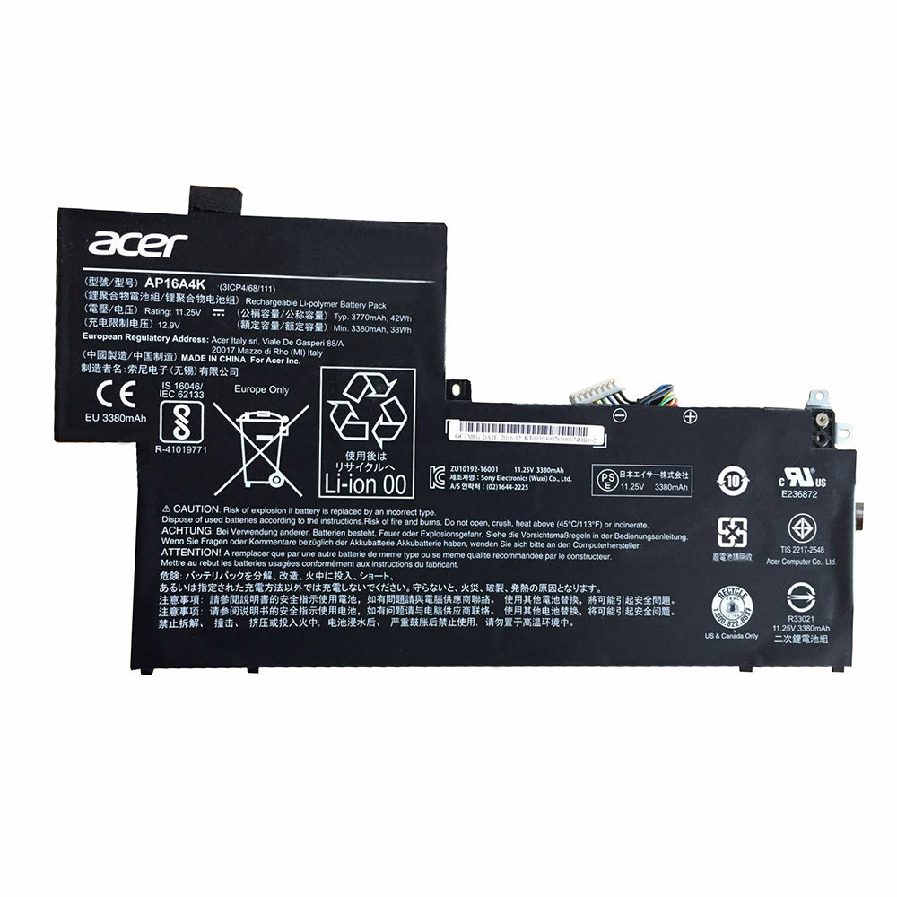 ACER AP16A4K - AP16A4K Original Laptop Notebook Battery (1 Yr Warranty)
