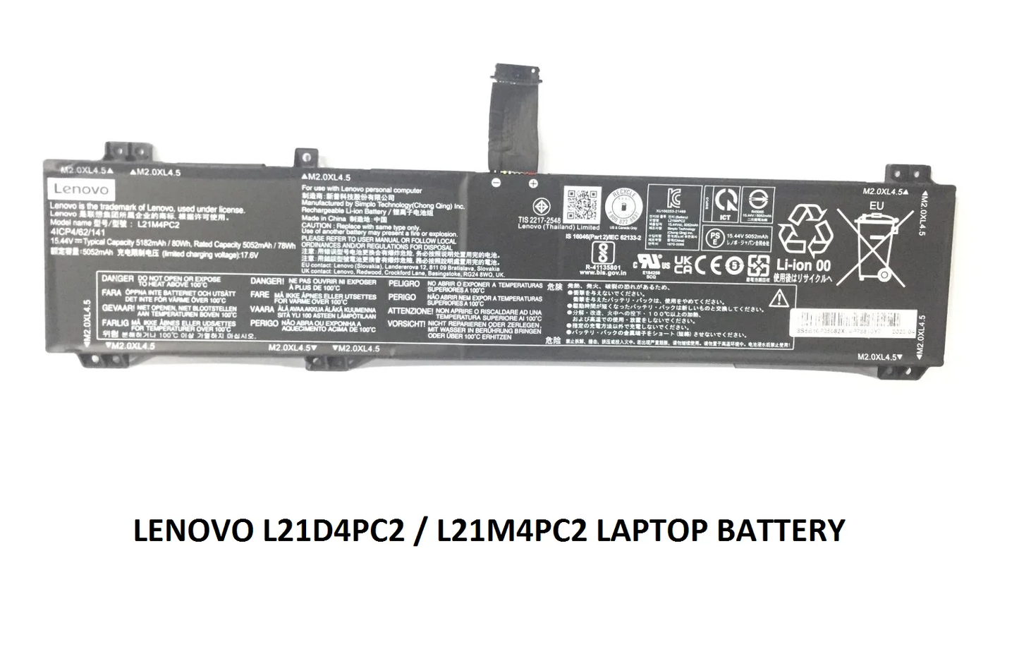 LENOVO L21D4PC2 - L21D4PC2 Original Laptop Notebook Battery (1 Yr Warranty)