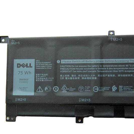 DELL 8N0T7 - 8N0T7 Genuine Original Laptop Notebook Battery (1 Yr Warranty)