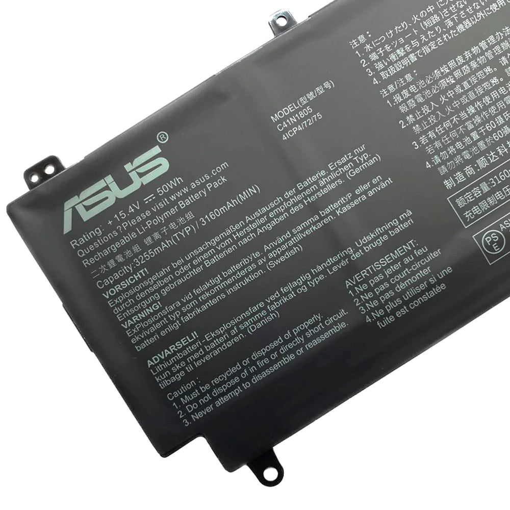 ASUS C41N1805 - C41N1805 Original Laptop Notebook Battery (1 Yr Warranty)
