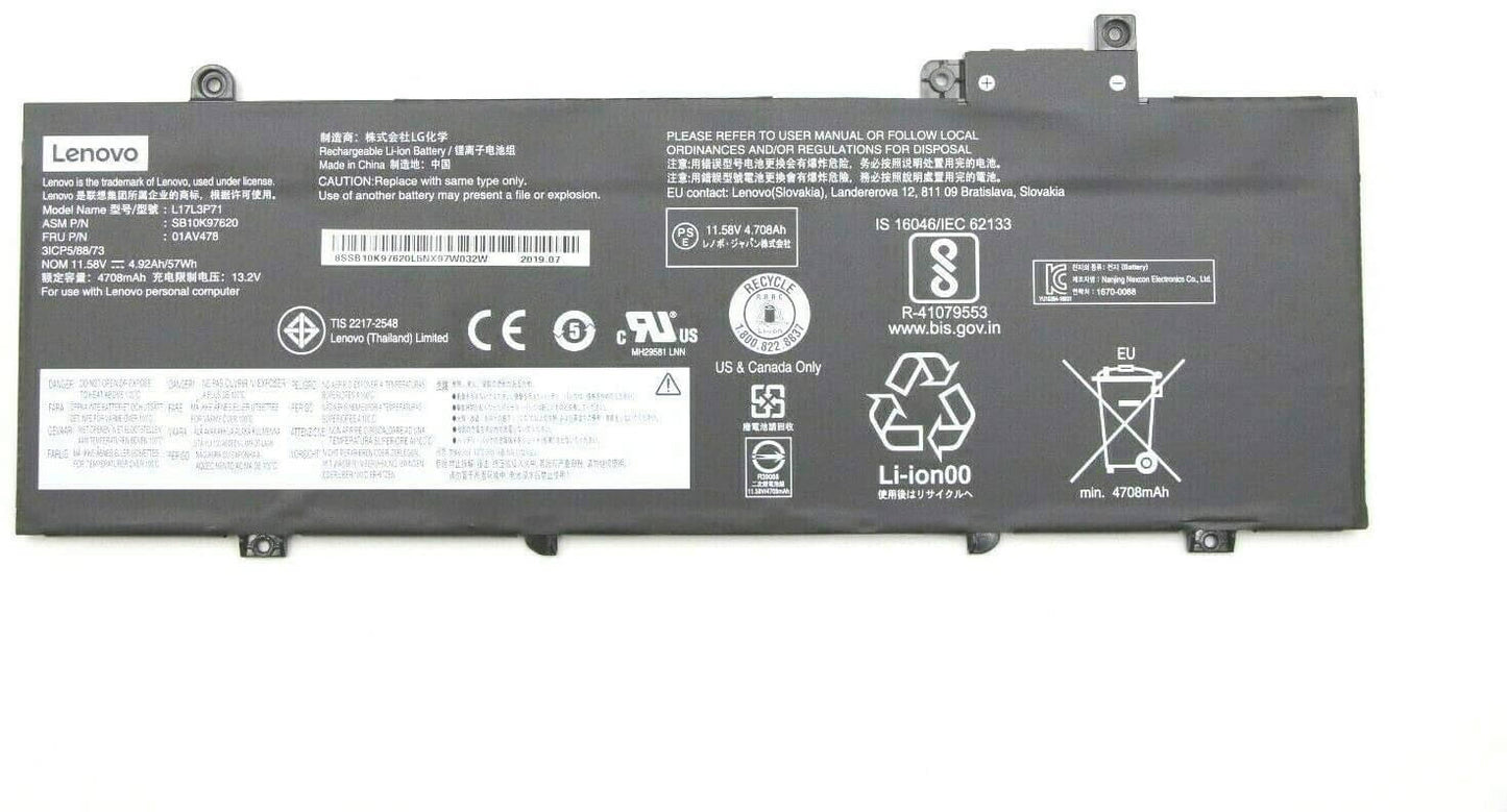 LENOVO L17L3P71 - 01AV479 Original Laptop Notebook Battery (1 Yr Warranty)