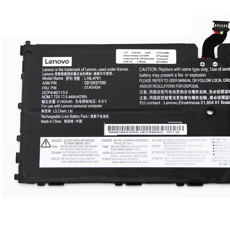 LENOVO L16L4P91 - L16L4P91 Original Laptop Notebook Battery (1 Yr Warranty)
