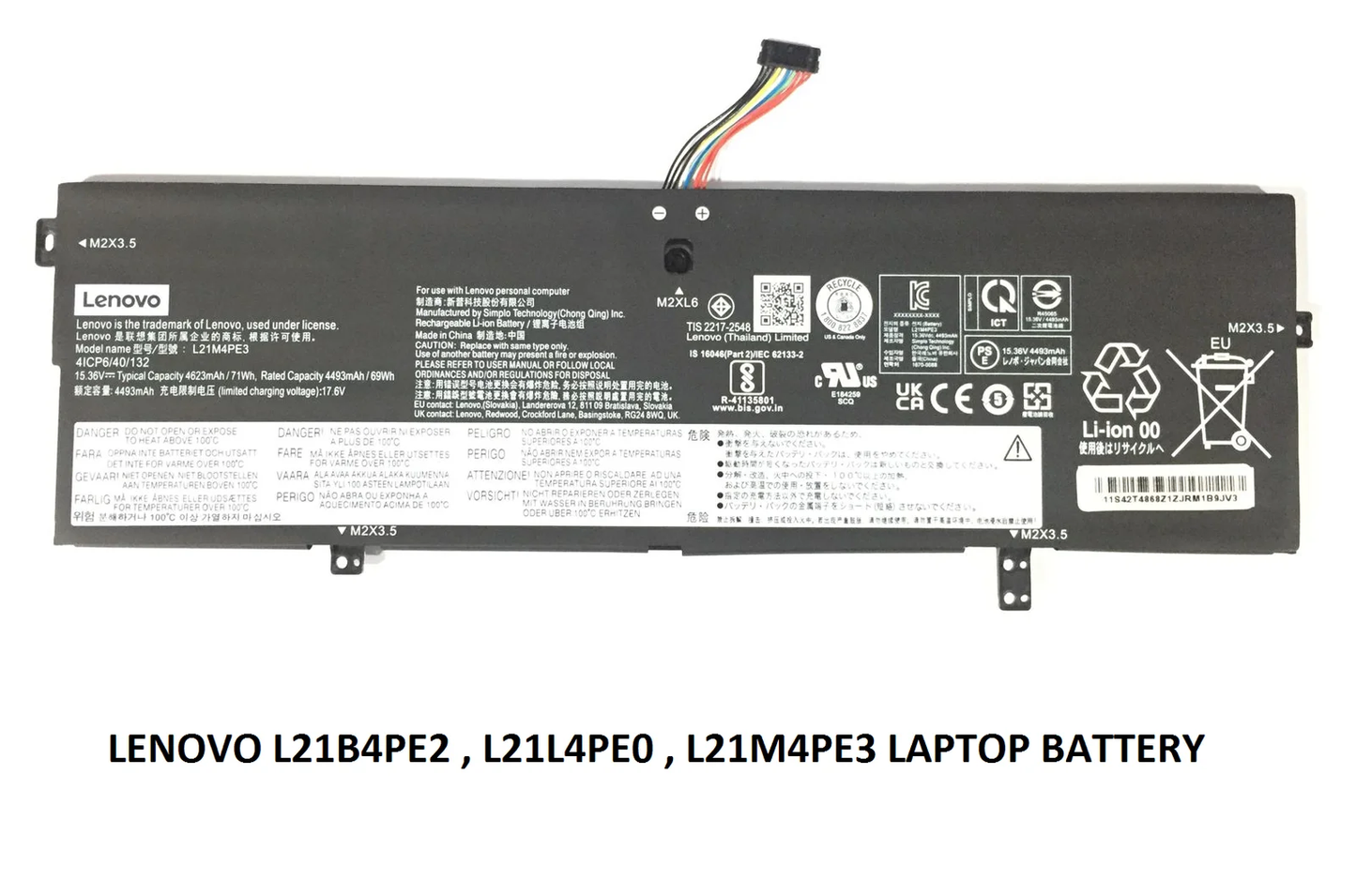 LENOVO yoga 7 14IAL7 - L21M4PE3 Original Laptop Notebook Battery (1 Yr Warranty)