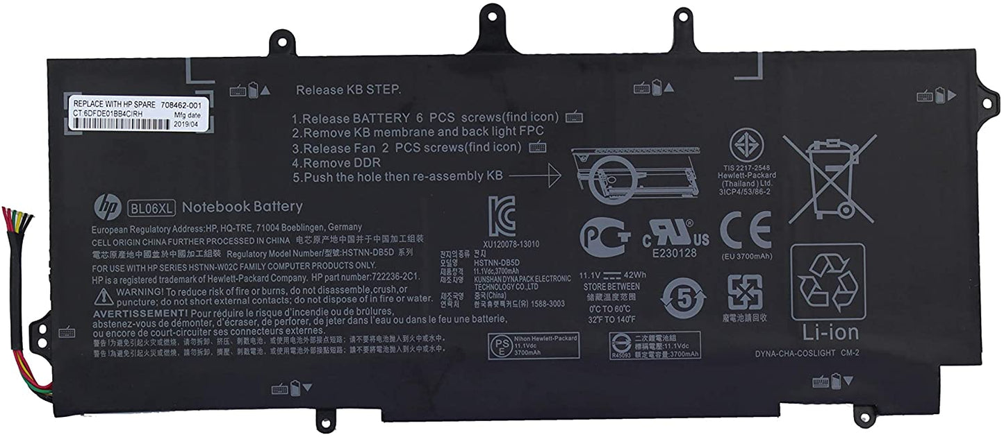 HP EliteBook FOLIO 1040 G2-M5V19US - BL06XL Original Laptop Notebook Battery (1 Yr Warranty)