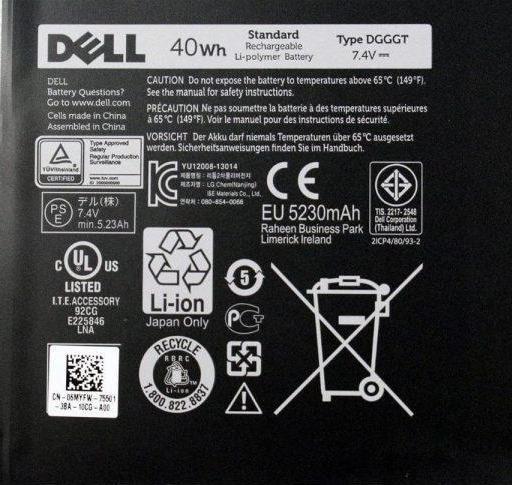 DELL DGGGT - DGGGT Genuine Original Laptop Notebook Battery (1 Yr Warranty)