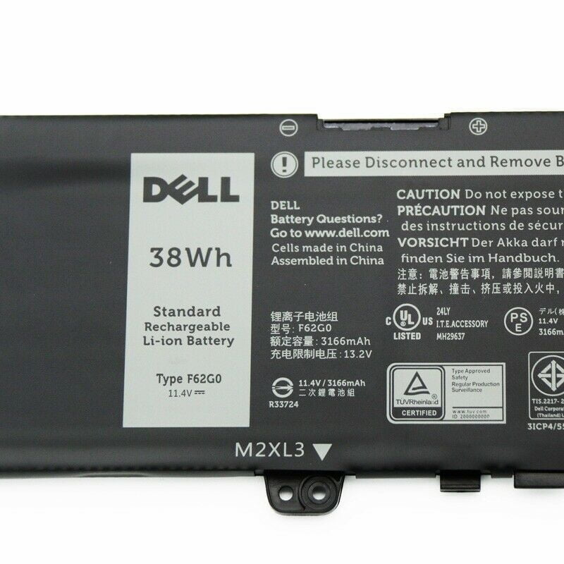 DELL F62G0 - F62G0 Genuine Original Laptop Notebook Battery (1 Yr Warranty)