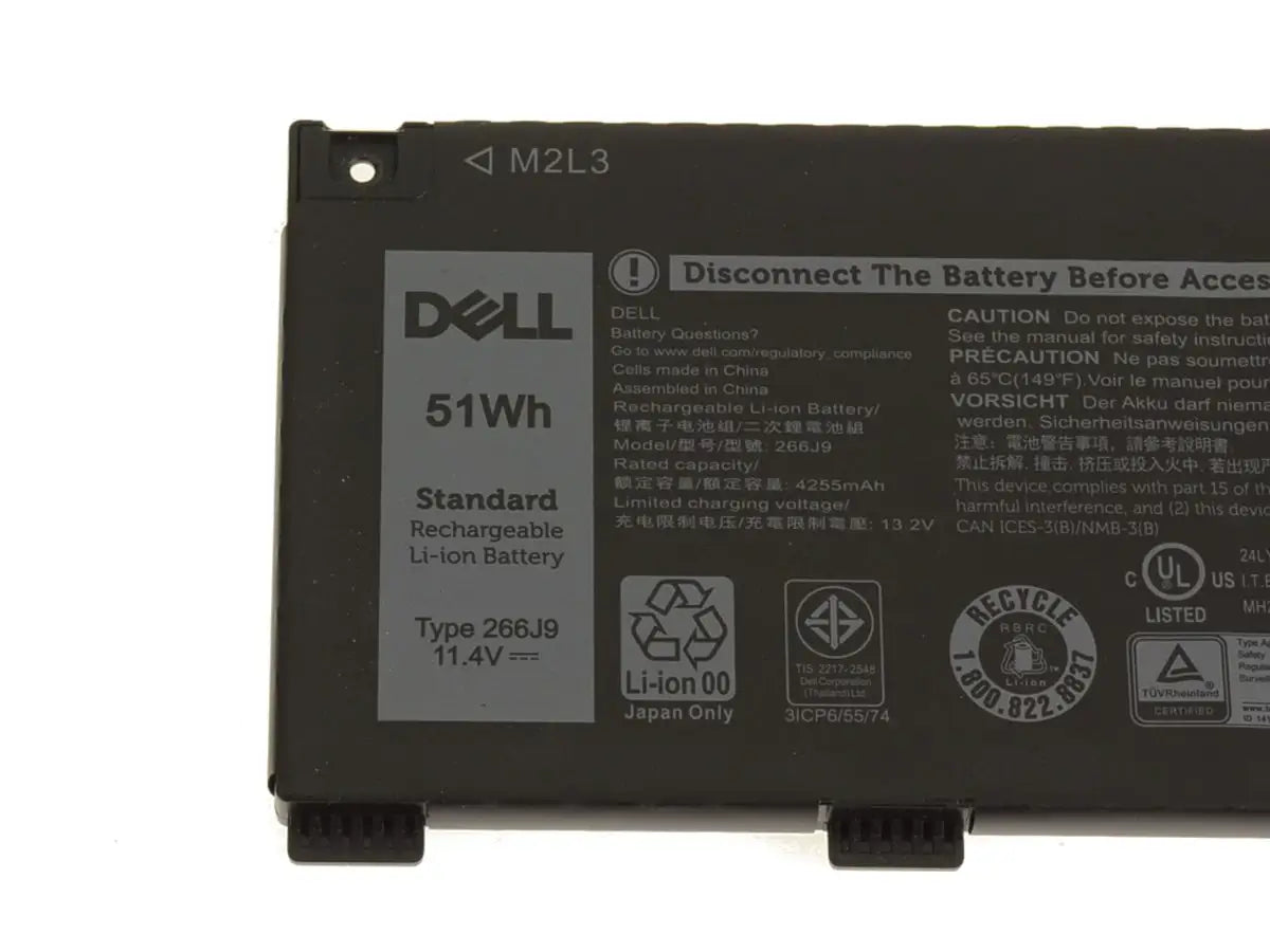 DELL 266J9 - 266J9 Genuine Original Laptop Notebook Battery (1 Yr Warranty)