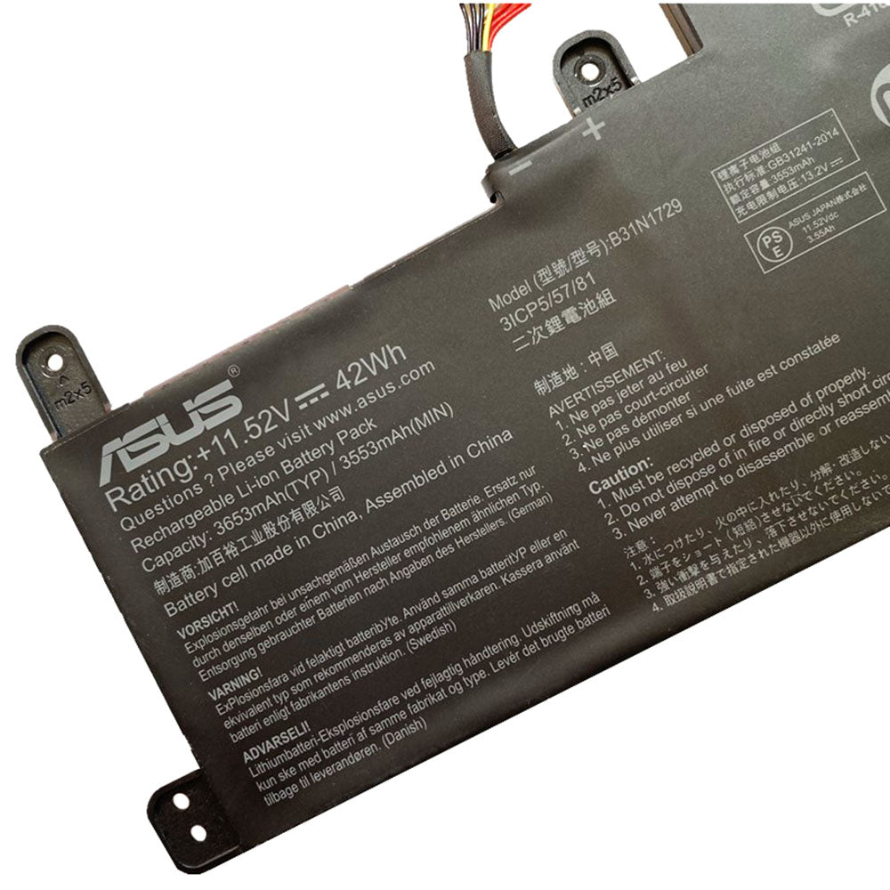 ASUS B31N1729 - B31N1729 Original Laptop Notebook Battery (1 Yr Warranty)