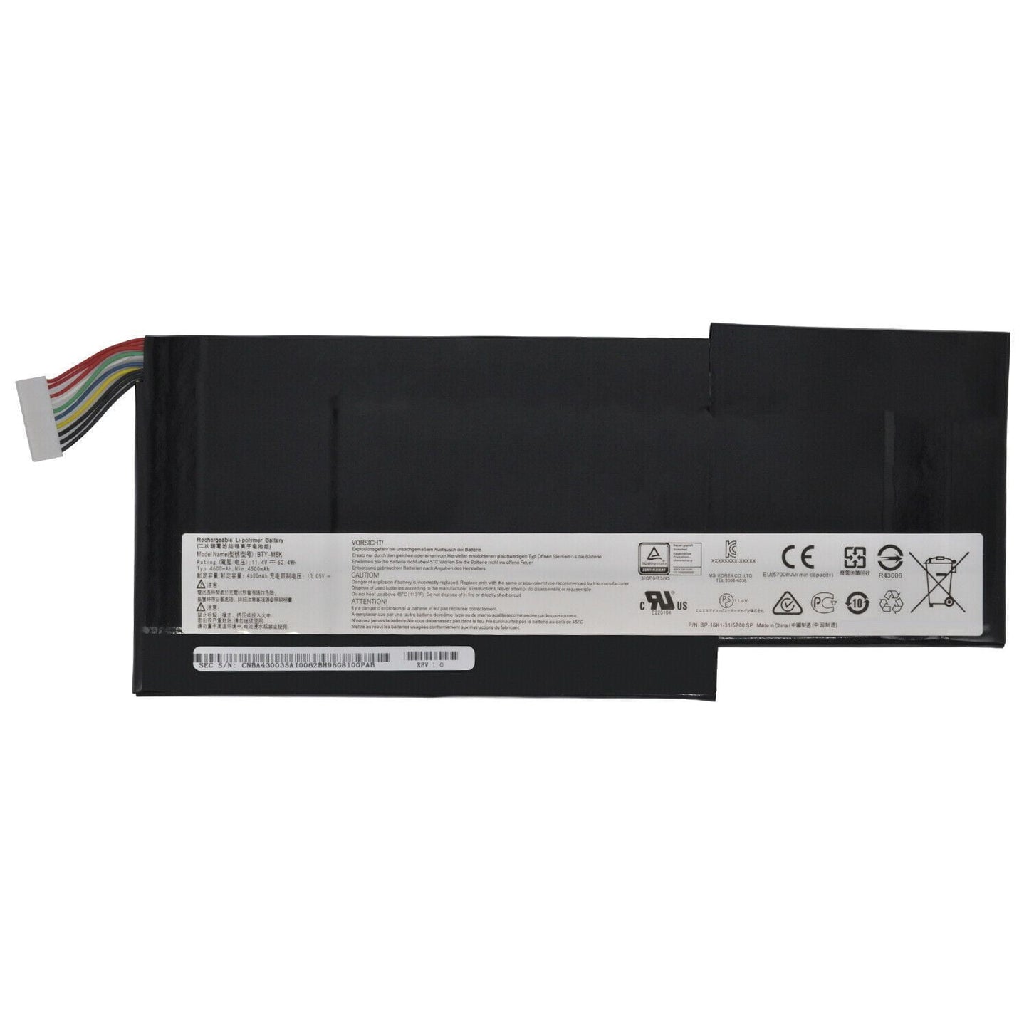 MSI BTY-M6K - BTY-M6K Genuine Original Laptop Notebook Battery (1 Yr Warranty)