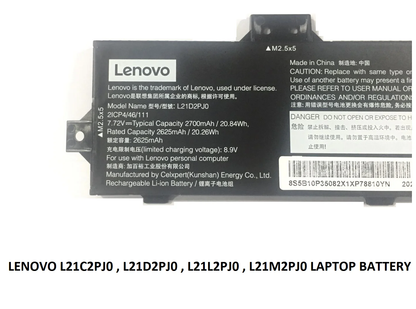 LENOVO L21C2PJ0 - L21C2PJ0 Original Laptop Notebook Battery (1 Yr Warranty)