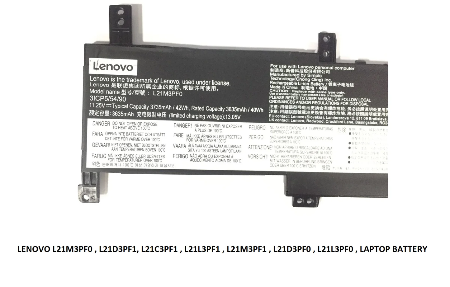 LENOVO IDEAPAD 1 15ADA7 - L21M3PF0 Original Laptop Notebook Battery (1 Yr Warranty)