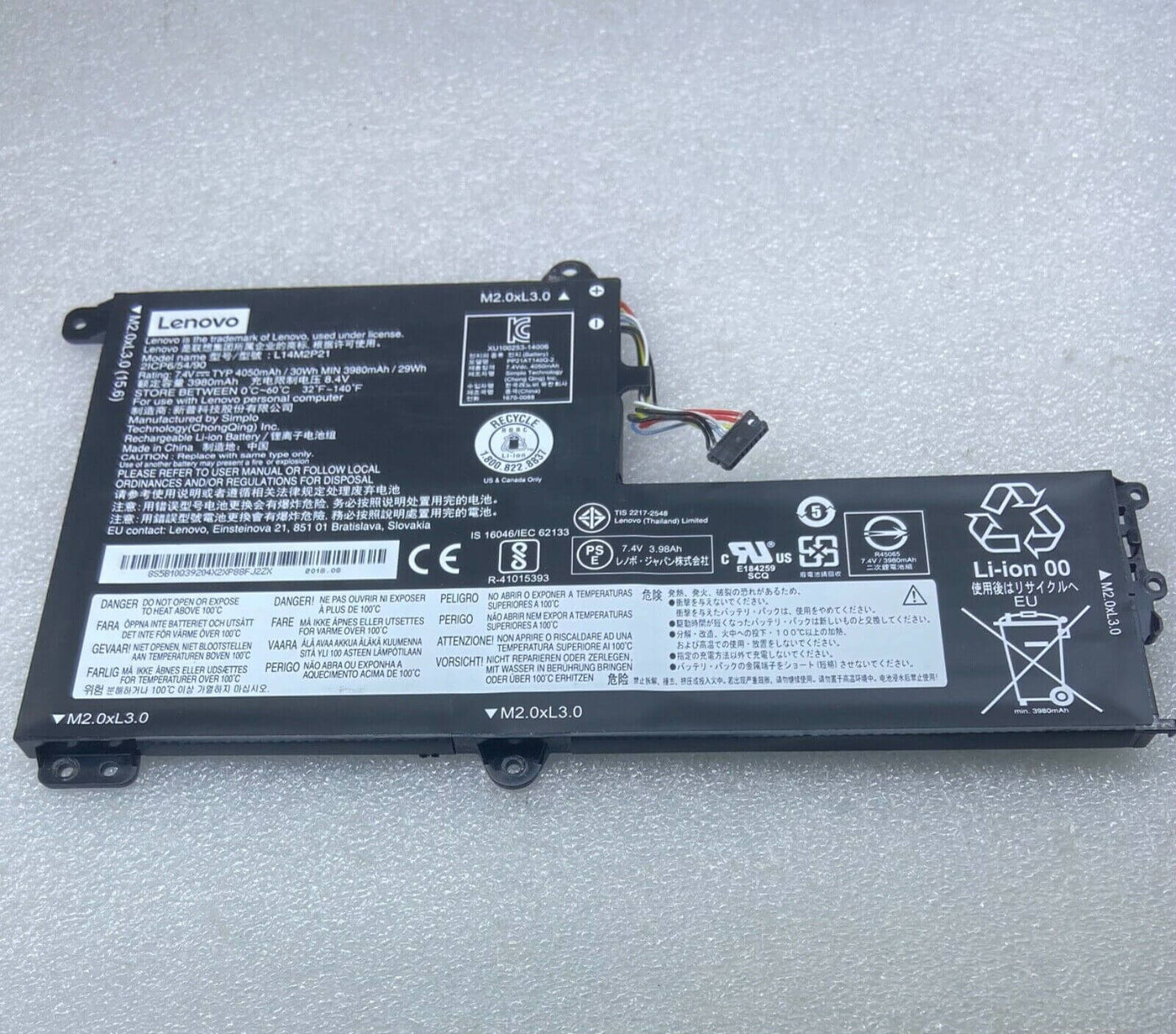 LENOVO L14M2P21 TYPE-3 - L14M2P21 TYPE-3 Original Laptop Notebook Battery (1 Yr Warranty)