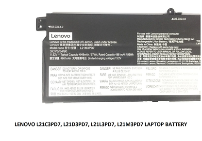 LENOVO L21C3PD7 - L21C3PD7 Original Laptop Notebook Battery (1 Yr Warranty)