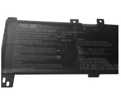 ASUS N705FD-GC014T - B31N1635 Original Laptop Notebook Battery (1 Yr Warranty)