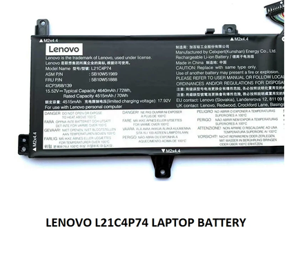 LENOVO L21C4P74 - L21C4P74 Original Laptop Notebook Battery (1 Yr Warranty)
