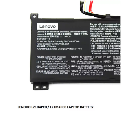 LENOVO L21D4PC0 - L21D4PC0 Original Laptop Notebook Battery (1 Yr Warranty)