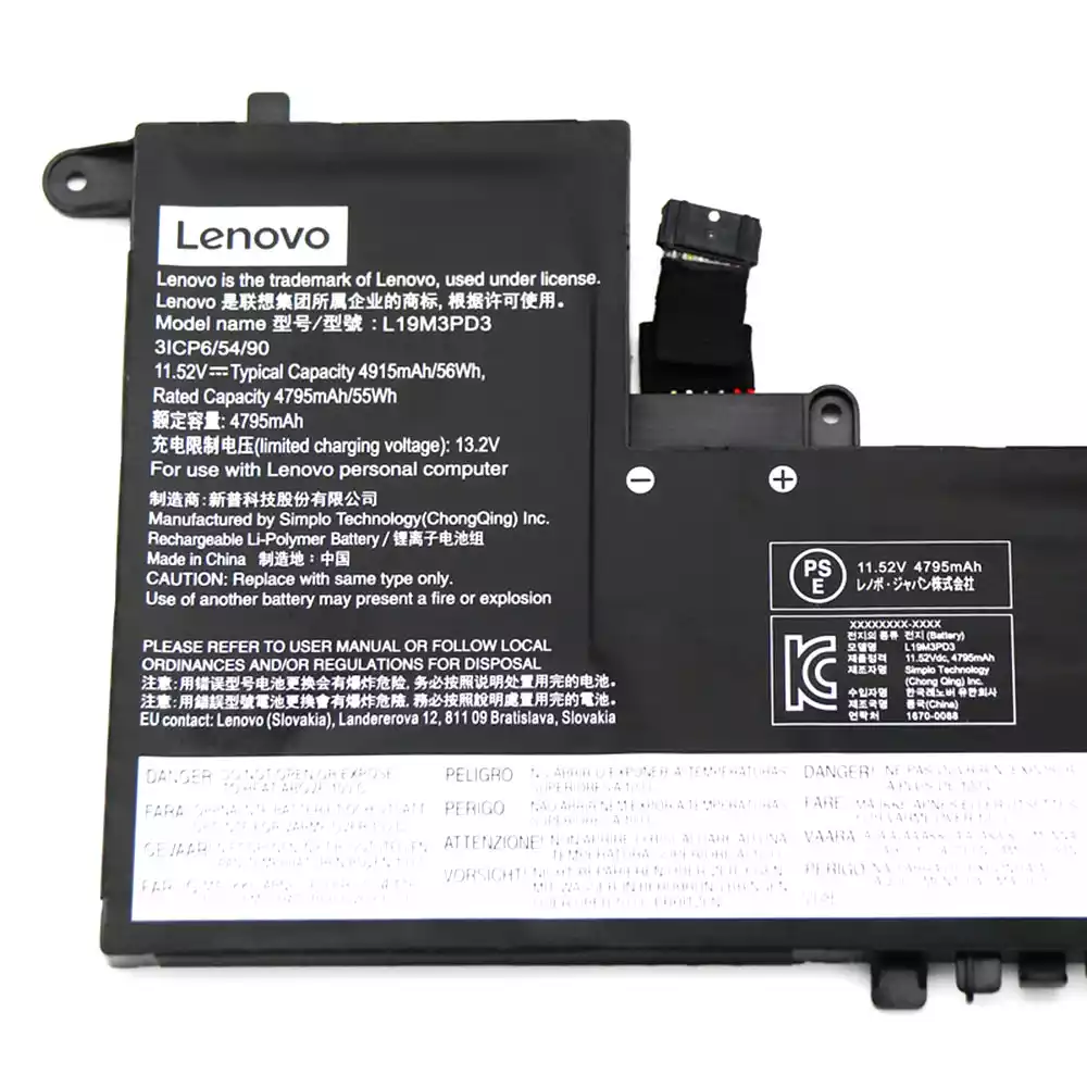 LENOVO L19M3PD3 - L19M3PD3 Original Laptop Notebook Battery (1 Yr Warranty)