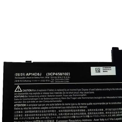 ACER AP14D8J - AP14D8J Original Laptop Notebook Battery (1 Yr Warranty)