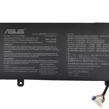 ASUS C21N1913 - C21N1913 Original Laptop Notebook Battery (1 Yr Warranty)