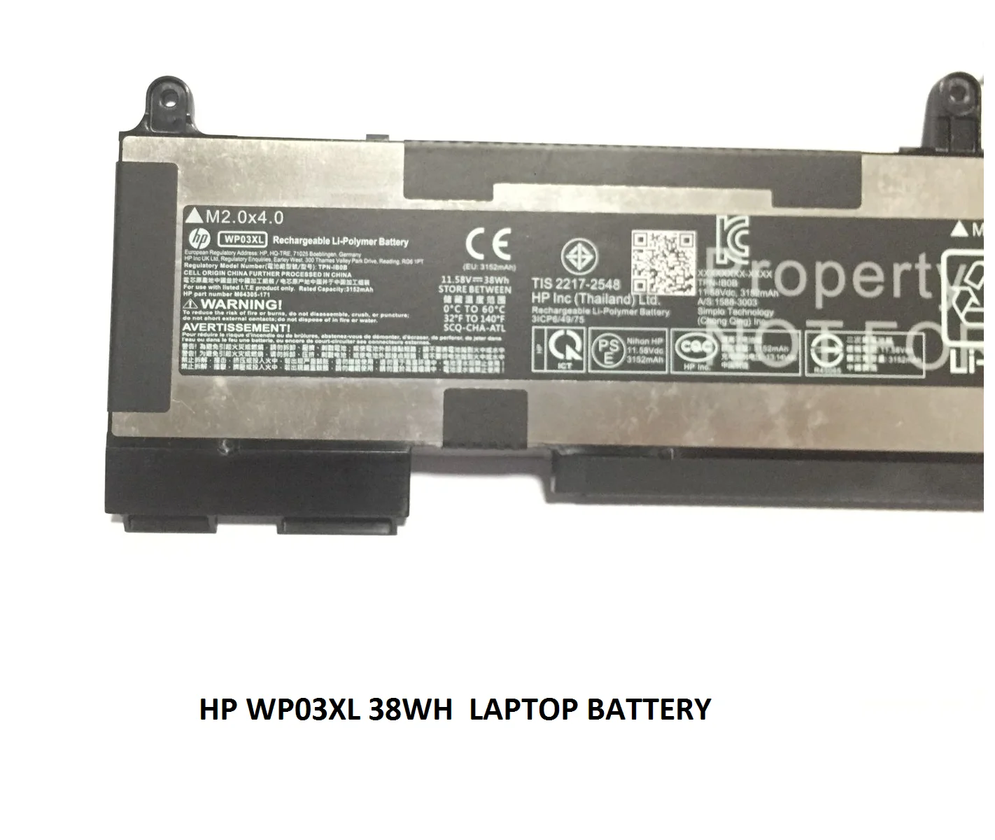 HP WP03XL - WP03XL Original Laptop Notebook Battery (1 Yr Warranty)