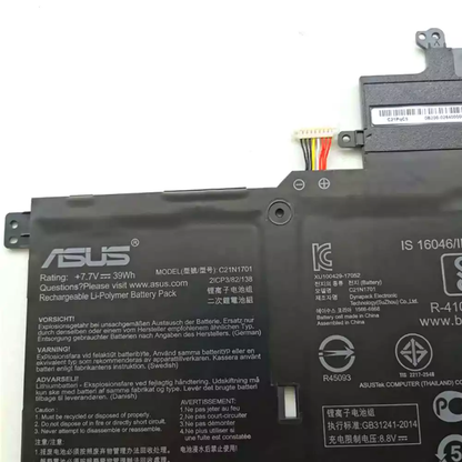 ASUS C21N1627 - C21N1627 Original Laptop Notebook Battery (1 Yr Warranty)