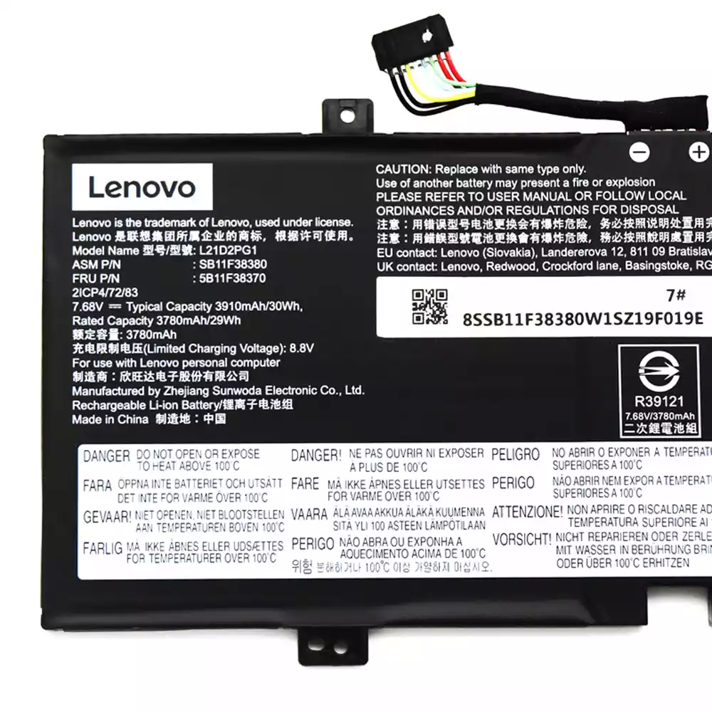 LENOVO L21C2PG1 - L21C2PG1 Original Laptop Notebook Battery (1 Yr Warranty)