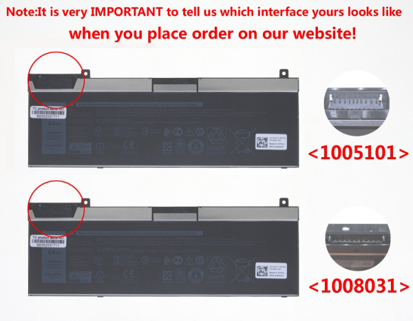 DELL 5TF10 - 5TF10 Genuine Original Laptop Notebook Battery (1 Yr Warranty)