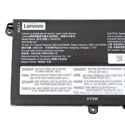LENOVO L19M4PDD - L19M4PDD Original Laptop Notebook Battery (1 Yr Warranty)