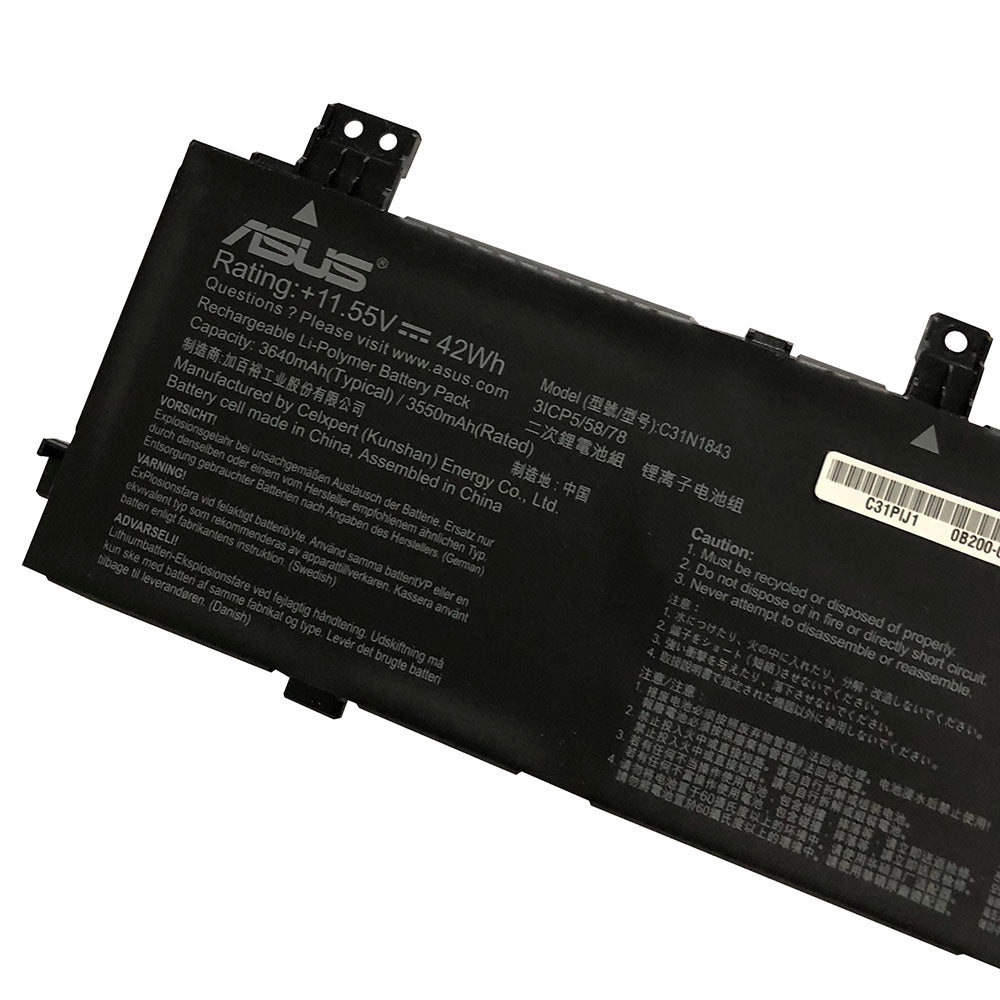 ASUS C31N1843 - C31N1843 Original Laptop Notebook Battery (1 Yr Warranty)