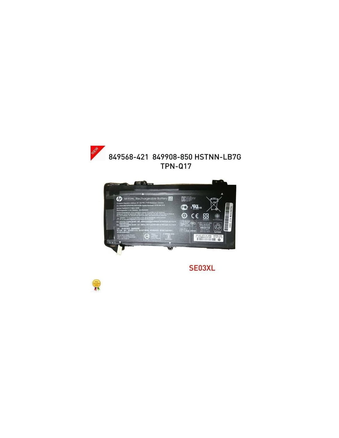 HP SE03XL - SE03XL Original Laptop Notebook Battery (1 Yr Warranty)