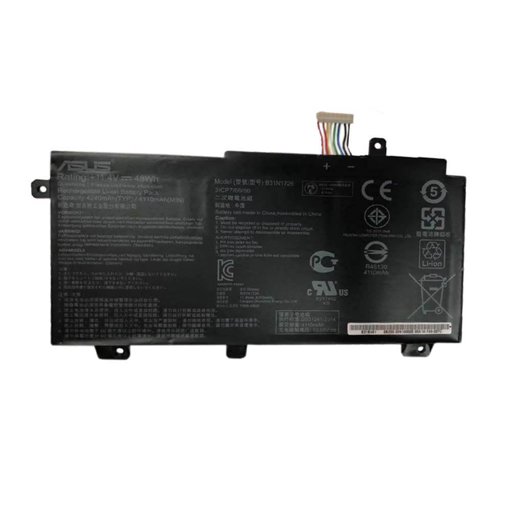 ASUS B31N1726 TYPE- 1 &amp; 2 - B31N1726 TYPE-1 &amp; 2 Original Laptop Notebook Battery (1 Yr Warranty)