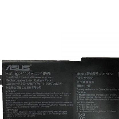 ASUS B31N1726 - B31N1726 Original Laptop Notebook Battery (1 Yr Warranty)