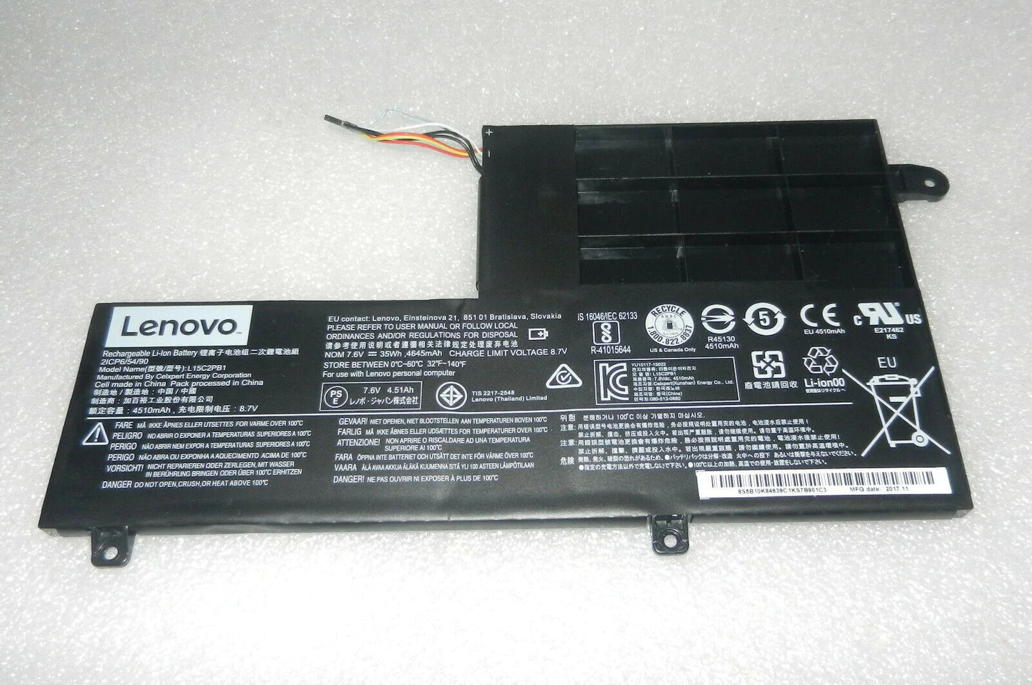 LENOVO L15C2PB1 - L15C2PB1 Original Laptop Notebook Battery (1 Yr Warranty)